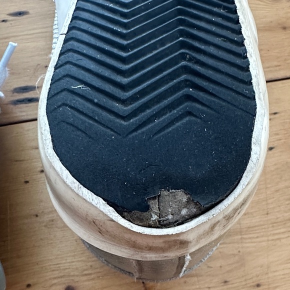 Golden Goose Silver and Black Women's Sneakers - Picture 3 of 7